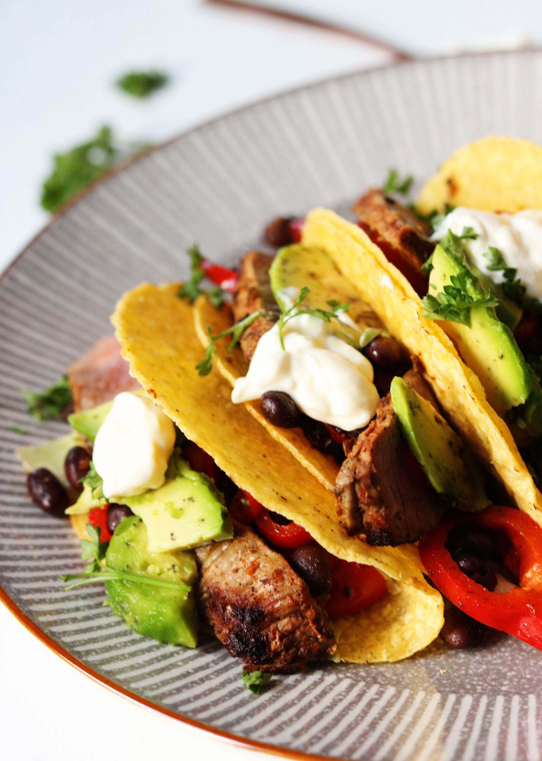 Beef and black bean taco recipe
